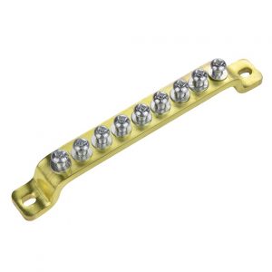 Įžeminimo šyna su varžtais, izeminimo syna, grounding plate with screws