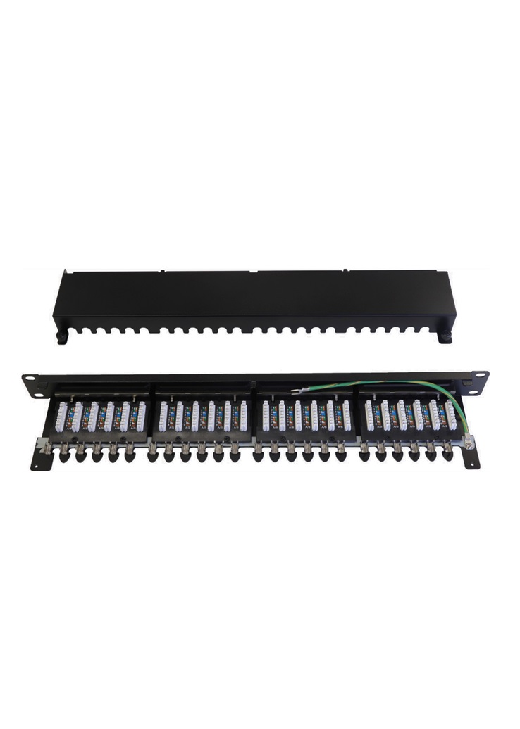 100-032 patch panel Cat 6A screened