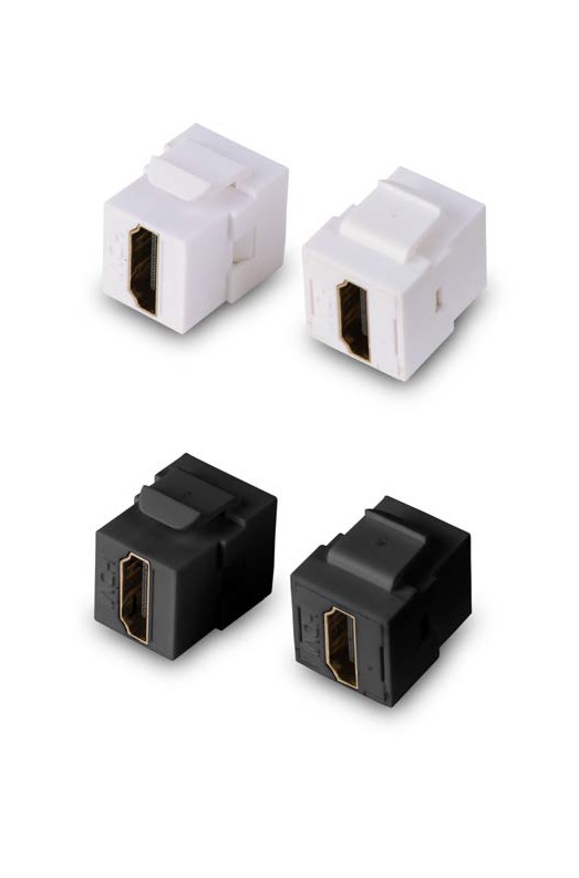 HDMI Keystone adapter black white