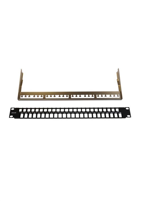 100-050 48 port keystone panel UTP Excel networking 3