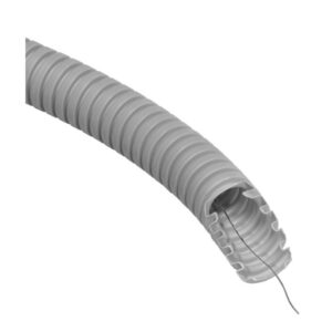 Gofruotas pilkas vamzdis su viela kabeliu instaliacijai, 320N, Pipelife
