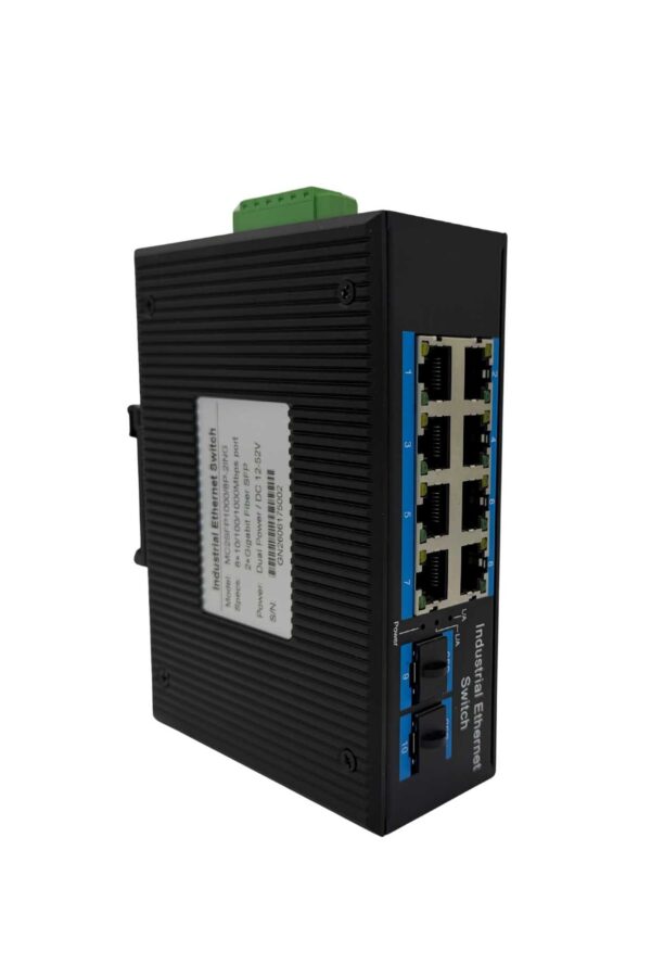 MC2SFP10008P-2ING industrial converter komutatorius 2xSFP 8x100M